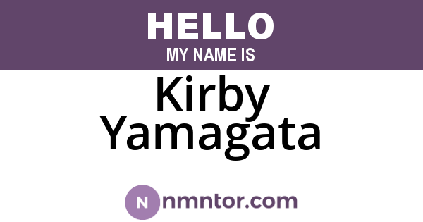 Kirby Yamagata