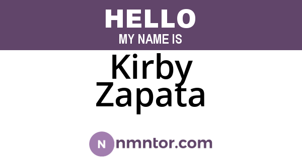 Kirby Zapata