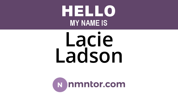 Lacie Ladson