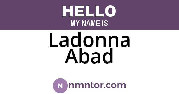 Ladonna Abad
