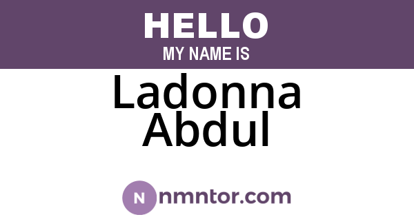 Ladonna Abdul