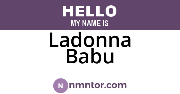 Ladonna Babu