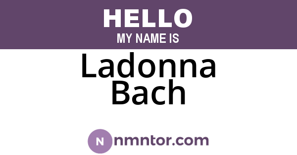 Ladonna Bach
