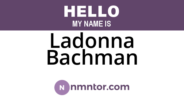 Ladonna Bachman
