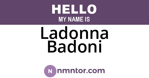 Ladonna Badoni