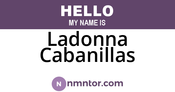 Ladonna Cabanillas