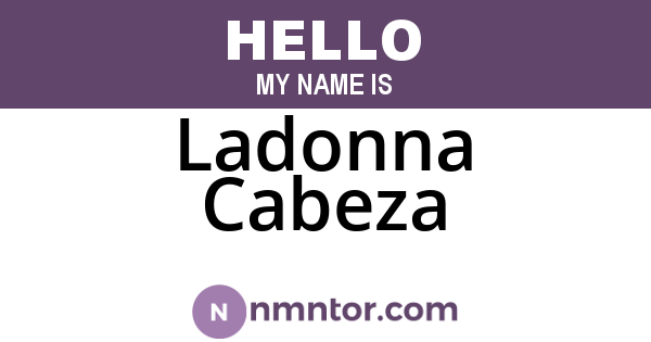 Ladonna Cabeza
