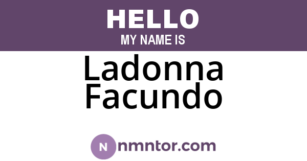 Ladonna Facundo