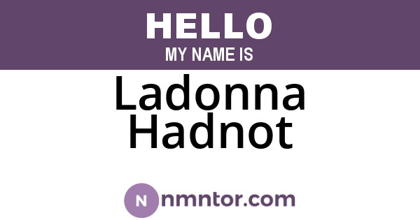 Ladonna Hadnot