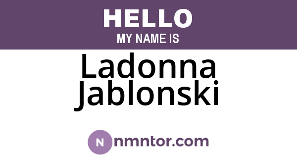 Ladonna Jablonski