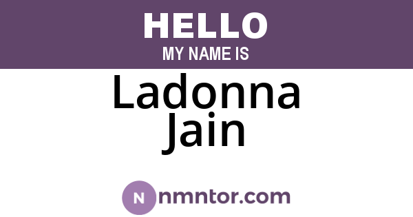 Ladonna Jain