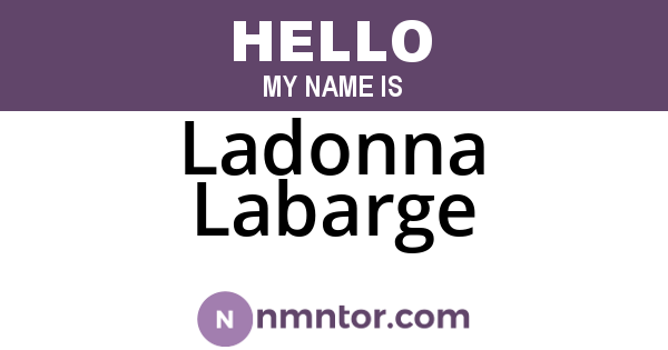 Ladonna Labarge