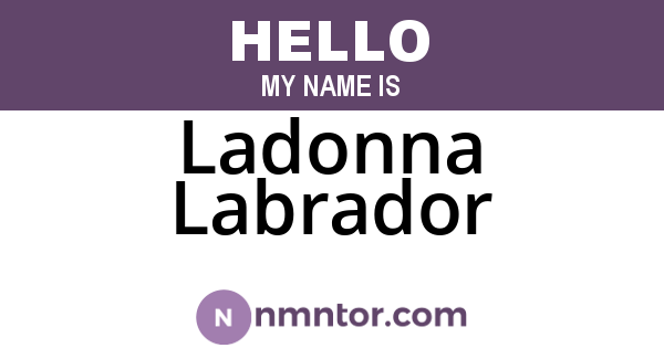 Ladonna Labrador