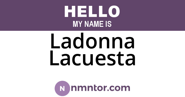 Ladonna Lacuesta