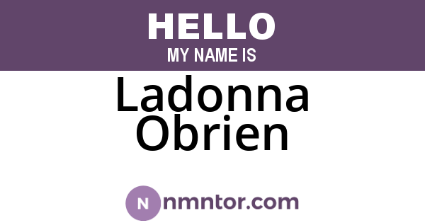 Ladonna Obrien