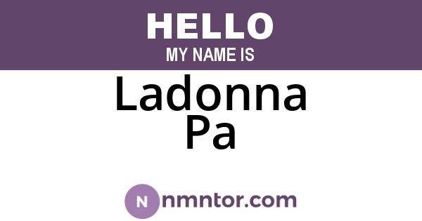 Ladonna Pa