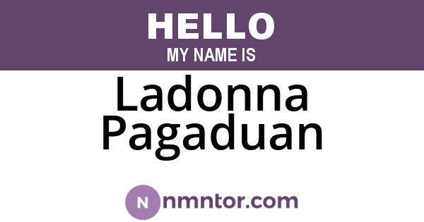 Ladonna Pagaduan
