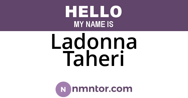 Ladonna Taheri