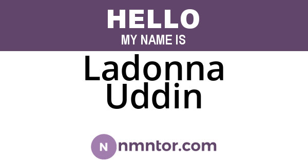 Ladonna Uddin