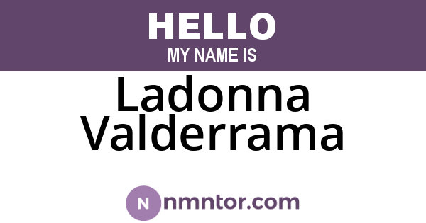 Ladonna Valderrama