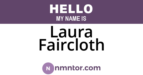Laura Faircloth