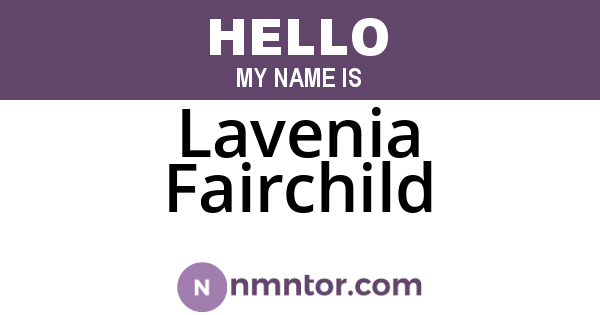 Lavenia Fairchild