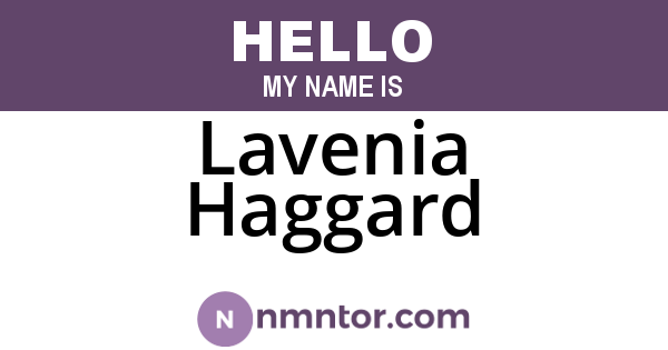 Lavenia Haggard
