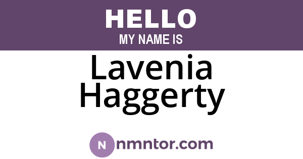 Lavenia Haggerty