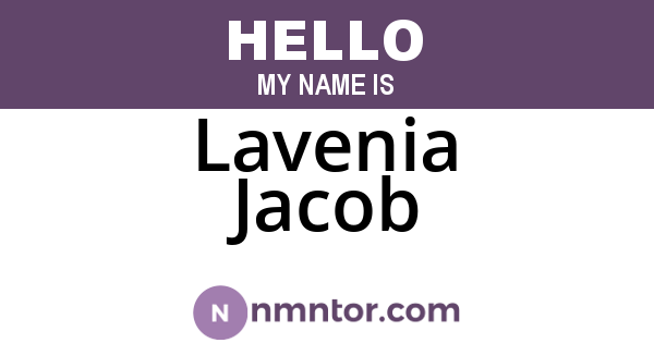 Lavenia Jacob