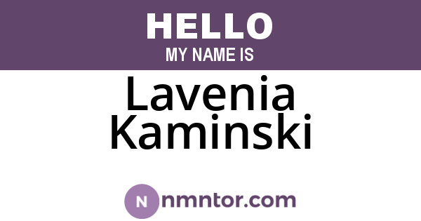 Lavenia Kaminski