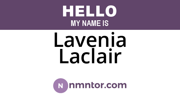 Lavenia Laclair