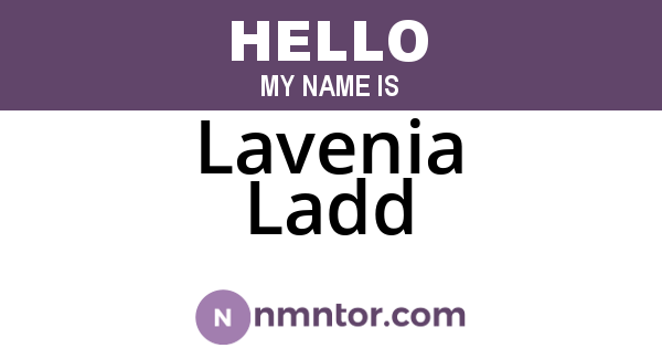 Lavenia Ladd