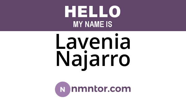 Lavenia Najarro