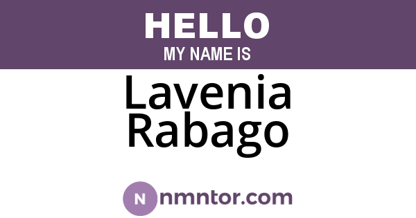 Lavenia Rabago