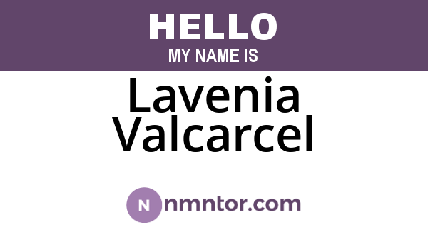 Lavenia Valcarcel