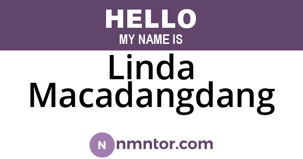 Linda Macadangdang
