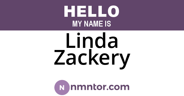 Linda Zackery