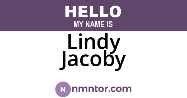 Lindy Jacoby