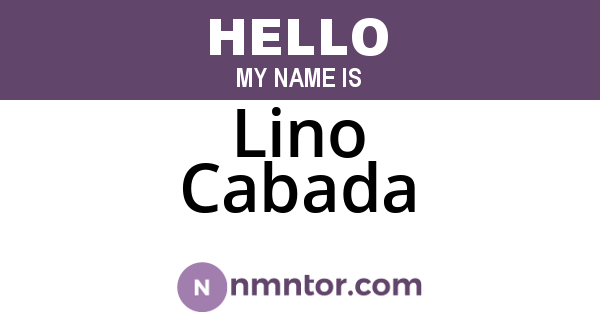 Lino Cabada