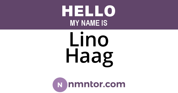 Lino Haag