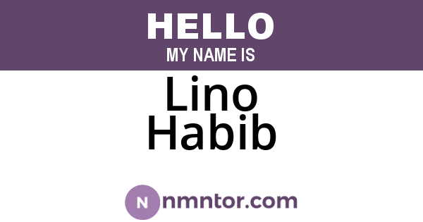 Lino Habib