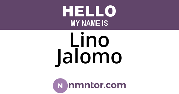 Lino Jalomo