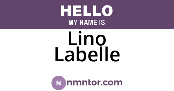 Lino Labelle