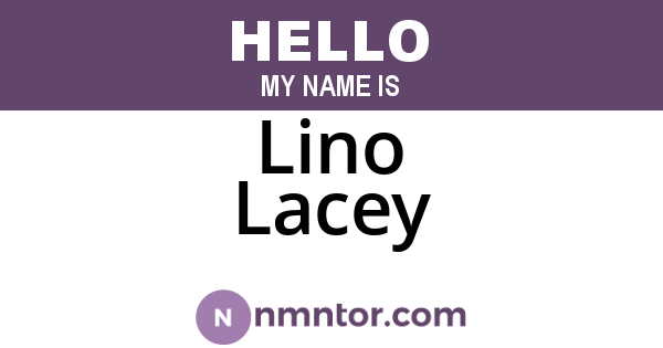 Lino Lacey