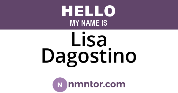 Lisa Dagostino