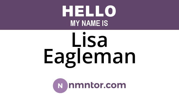 Lisa Eagleman
