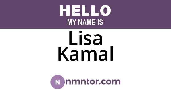 Lisa Kamal