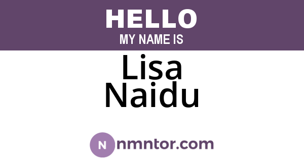 Lisa Naidu