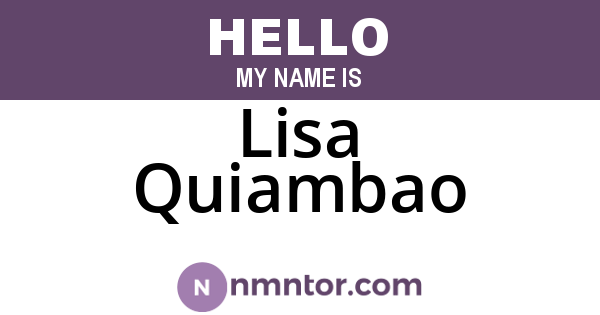 Lisa Quiambao