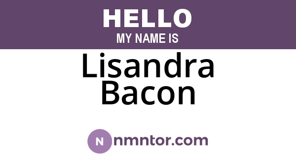 Lisandra Bacon